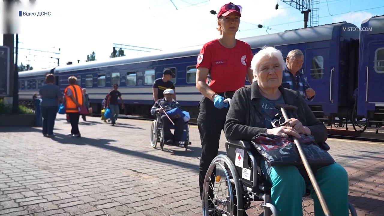 Евакуаційний потяг з Донеччини